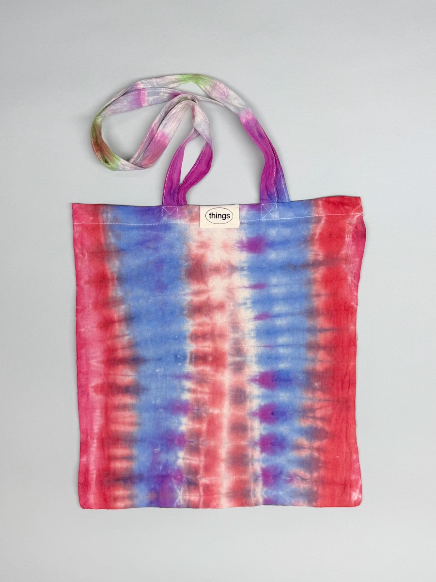 Tie Dye Tote - Vertical Stripes
